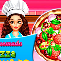 Игра Готовить пиццу с Анной