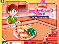 Игра Кухня Сары: Курица по-пармезански